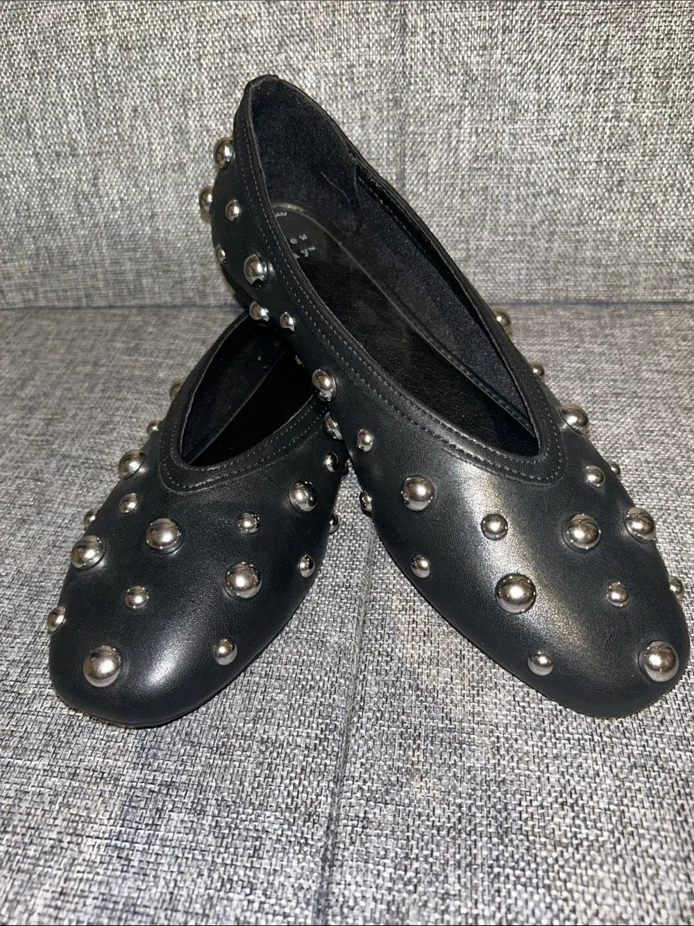 NEW - a new day Black Studded Ballet Flats - Picture 9 of 9